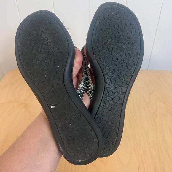 Coach Laurel Leather FlipFlop Sandels SZ‎ 8 - Picture 6 of 6
